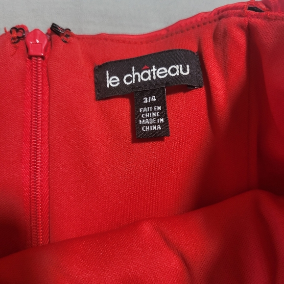 Strapless red dress - Picture 3 of 4